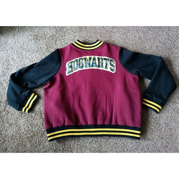 Harry Potter Varsity Jacket Women's Size Medium Burgundy Embroidered - Picture 5 of 8